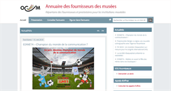 Desktop Screenshot of fournisseursdesmusees.com